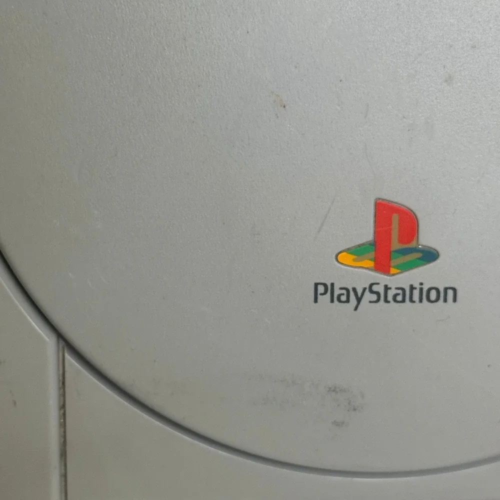 Sony PlayStation 1 Console WORKS Bundle with AV Power Cables and Memory Card